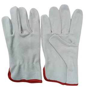 Guantes de Trabajo de Piel de Ciervo de Alta Calidad, Corte para Pistola, con Protección para el Pulgar y Puño Elástico en la Muñeca, para Conducir - Product Image 5