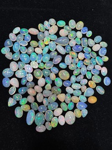 Opale de feu blanche naturelle 10-25 mm |   Pierres précieuses en vrac pour la fabrication de bijoux, opale, vente en gros - Product Image 2