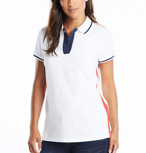 Camiseta polo para mujer con etiqueta personalizada de marca privada, tela de algodón de alta densidad, camiseta polo duradera para mujer - Product Image 5