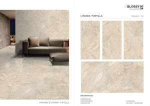 Azulejo de Porcelana Brillante de Lujo de Alta Calidad, 600x1200, Formato Grande, Superficie Pulida, para Paredes y Pisos, Uso en Interiores y Exteriores - Product Image 3