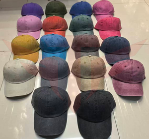 Gorra de Béisbol Unisex de 6 Paneles de Mezclilla Impermeable de Tactus Industries, Gorra Casual Ajustable de Color Sólido Lavado en Algodón para Adultos con Cuatro Detalles Metálicos - Product Image 5