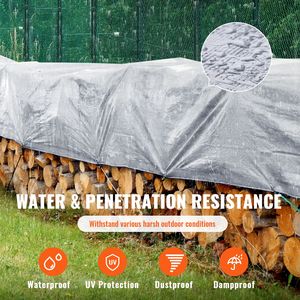 16x20 ft Waterproof Plastic Poly <b>Tarp</b> Cover 10 Mil Multi-Purpose Tear Resistant UV & Temperature Resistant Outdoor Tarpaulin WIT - Product Image 2