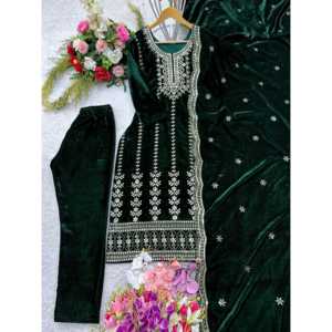 ชุดราตรีออกแบบหรูหรา pent และ dupatta กับงานปักลำดับสำหรับงานปาร์ตี้ - Product Image 4