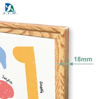 Pizarra Magnética Educativa con Marco de Plástico con Aspecto de Madera, Certificada por la CPSIA, para Niños, Aprendizaje de Animales, Dibujo y Práctica de Formas