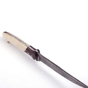 Cuchillo de Filetear Personalizado Burraq Hecho a Mano con Hoja de Acero de Damasco de 7 Pulgadas, Apto para Lavavajillas, con Funda de Cuero, Ideal para Regalo - Product Image 4