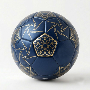 Balón de Fútbol de Entrenamiento de Cuero PU Duradero, Logotipo Personalizado, Venta al Por Mayor OEM, Balón de Fútbol Cosido a Mano - Product Image 4