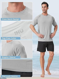 Paquete de 4 Camisetas de Protección Solar para Hombre, Manga Corta, Protección UV UPF 50+, Secado Rápido, para Pesca y Senderismo - Product Image 4