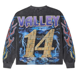 เสื้อสเวตเชิ้ตพิมพ์ลายกราฟิกแบบกำหนดเอง คอกลม ยูนิเซ็กซ์ สตรีทแวร์ แฟชั่น คุณภาพสูง ผู้ผลิตขายส่ง ผ้าฝ้ายผสม - Product Image 4