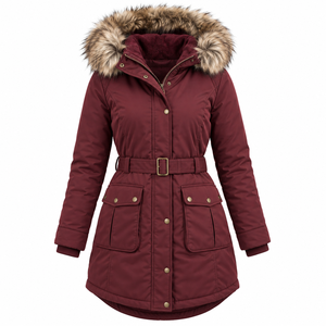 <b>Women's</b> Winter <b>Parka</b> Jacket <b>Waterproof</b> Hooded Warm Coat with Cotton Filling Casual Plus Size Sports Jacket Wholesale - Product Image 2