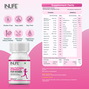 Suplemento multivitamínico y multimineral para mujeres con 23 vitaminas y minerales esenciales - Product Image 2