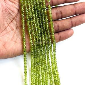 Peridoto Natural, Cuentas de Piedras Preciosas en Forma de Pepita Sin Cortar, 4-5 mm, Peridoto Verde Crudo, Cuentas Sueltas en Hilo de 12.5 Pulgadas para la Fabricación de Joyas - Product Image 6