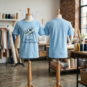เสื้อยืดคอกลมแขนสั้นผู้ชายทรงปกติ ผ้าฝ้าย 100% คุณภาพสูง ขายส่ง ออกแบบเองได้ ผลิตแบบถัก เป็นมิตรกับสิ่งแวดล้อม - Product Image 3