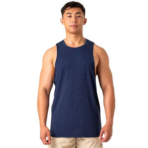 Nouveau débardeur de haute qualité pour homme, en coton respirant, style streetwear, col rond, coupe slim, idéal pour l'été. - Product Image 1