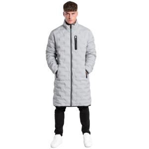 Elegante Chaqueta larga para hombre con ajuste cómodo y material resistente al agua para protección contra todo tipo de clima - Product Image 1