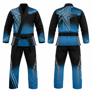 Kimono de Jiu-Jitsu Brésilien (BJJ) en Coton Tissé de Haute Qualité 100% pour Homme et Femme – Tenue Professionnelle d'Arts Martiaux BJJ Front - Product Image 1