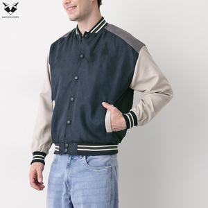 Latest Style Wool Make Your Own High Quality Best Selling Casual Wear Soft Touch Fabric Men Out Door Wear Varsity Jacket - Product Image 3