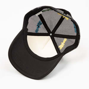 Gorra Trucker Clásica de 5 Paneles Personalizada al por Mayor, de Alta Calidad, con Logotipo Impreso, Esponja Beige, Malla y Cuerda, Estilo Deportivo para Papá - Product Image 4