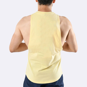 Heavyweight Factory Price 240 Gsm Bulk Manufacturer Tank Top Curved Hem 100% Cotton <b>Stringer</b> Cut Out Sleeveless Muscle Fit - Product Image 3
