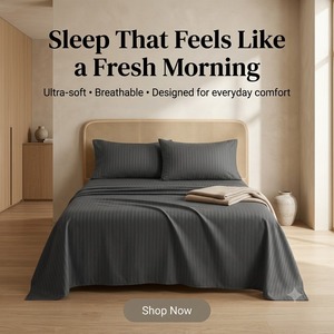 Wholesale 4 Piece Microfiber luxury <b>Bedding</b> Set Queen Size Flat Fitted Sheet with 2 Pillowcases Soft Breathable - Product Image 1