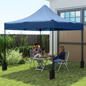 Telo di Ricambio Blu Navy 3x3 Metri UPF50+ per Tenda Pop-up con 4 Sacchi di Sabbia - Accessori per Tende - Product Image 2