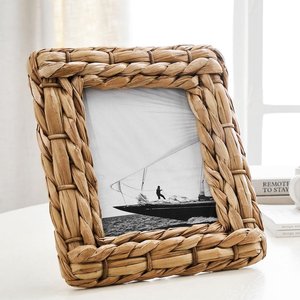 กรอบรูปผักตบชวาสำหรับตกแต่งโต๊ะและแขวนผนัง งานถักมือ - Product Image 6