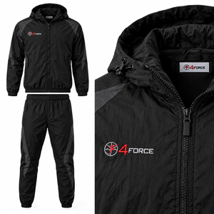 Ensemble survêtement coupe-vent personnalisé pour homme : veste et pantalon résistants au vent, en tissu polyester léger, séchage rapide, confortable et sportif - Product Image 5