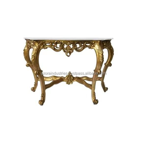 Mesa de metal de la mejor calidad, muebles modernos, mesa consola recién llegada, mesa auxiliar con acabado dorado de Azora Industries - Product Image 5