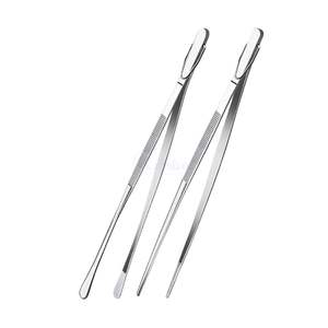 Pince de cuisine de précision en acier inoxydable avec manche en bois pour une prise naturelle – Outil de chef pour la présentation culinaire - Product Image 6