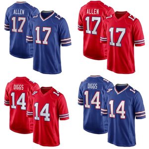 Breathable Custom Name Number Printed Plus Size Sports American Football Jersey 100% Polyester Anti-Bacterial Quick Dry <b>Silver</b> - Product Image 6