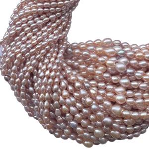 Gotas de piedra de Color Rosa Natural de 3mm, hebra al por mayor, gemas Vivaaz certificadas por IGI, perlas cultivadas, joyería DIY - Product Image 6