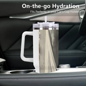 40oz Large Tumbler <b>With</b> <b>Straw</b> For Company AI Implementation Team - Product Image 3