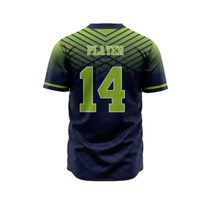 Camiseta de Béisbol Unisex Personalizada de Alta Calidad, Sublimada, Transpirable, de Tela de Poliéster que Absorbe la Humedad, Ropa Deportiva para Equipos - Product Image 6