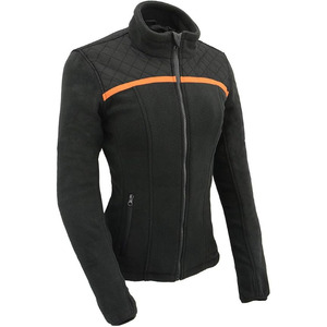 Chaqueta de Motociclista Clásica de Cuero y Textil para Mujer SAMROZ SPORTS - Uso Durante Todo el Año - Product Image 3