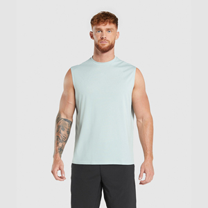 Solid Color Men's Breathable Sporty Exercise Training Tank <b>Top</b> 100% Polyester Lightweight Gym Athletic - Product Image 1