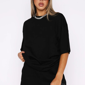 Women T-<b>Shirt</b> Solid <b>Color</b> Loose Fit 100% Cotton Breathable Women Casual T <b>Shirt</b> - Product Image 6