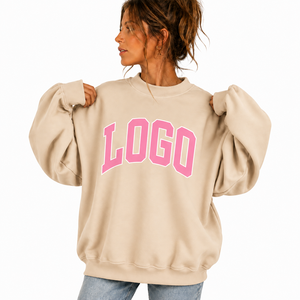 Sweat-shirt molletonné à col montant pour femme, coupe ample, manches longues, fabrication OEM/ODM, idéal pour l'extérieur – Prix de gros usine - Product Image 1