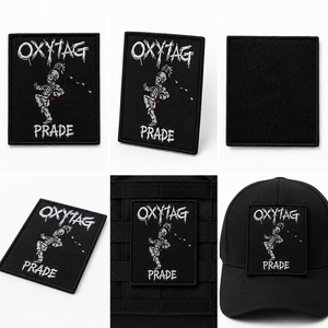 Patch brodé thermocollant Oxytag, forme irrégulière, tissu tissé, décoration cadeau, prix de gros, conception personnalisée OEM, prix abordable - Product Image 5
