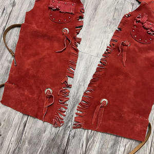 American Handmade Motorcycle <b>Leather</b> <b>Chaps</b> Cowboy Style Suede <b>Leather</b> Pant <b>Chap</b> <b>Men</b> Western Suede Riding Wear - Product Image 3