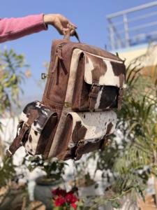 Nouveauté 2026 : Sac à dos en cuir de vachette véritable, élégant, unisexe, sac d'école, sac de créateur unique - Product Image 2