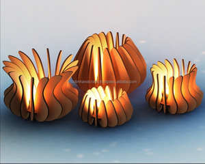 Support de lampe en T en mosaïque de verre fait à la main pour la célébration du festival, la décoration d'hôtel et l'éclairage de table élégant - Product Image 5