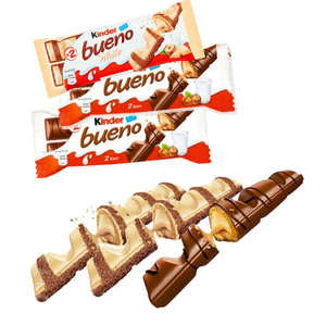 Barra de Chocolate Kinderr Bueno 43g, Deliciosa Crema de Avellanas Rellena de Oblea, Snack de Primera Calidad, Venta al Por Mayor - Product Image 3