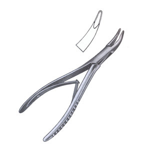 Rongeur à os chirurgical orthopédique en acier inoxydable à double action, instrument médical réutilisable OEM - Product Image 3