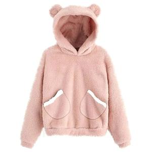 Sudaderas con Capucha para Mujer, 100% Algodón, Ecológicas, Transpirables, Personalizables, Cálidas para Otoño e Invierno, de Manga Larga, Forro Polar - Product Image 4