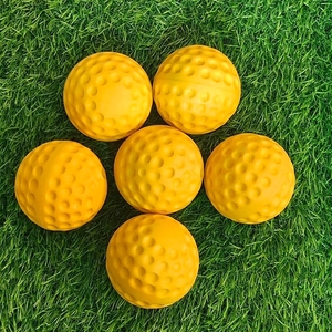 Balle de cricket professionnelle d'entraînement extérieur, personnalisable, en caoutchouc PU souple, légère, durable et ambidextre, de haute qualité usine - Product Image 1