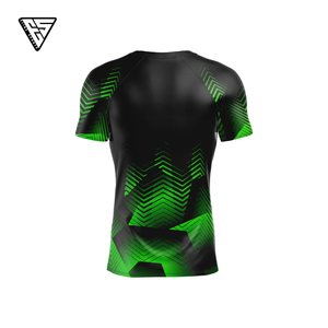 Ventes en gros de rashguards BJJ personnalisés respirants, antibactériens, écologiques, anti-UV en spandex/polyester - Manches courtes, réductions en gros - Product Image 6