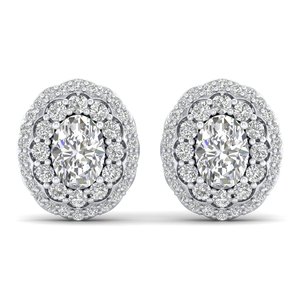 REYES Wholesale Luxury 925 Sterling <b>Silver</b> Moissanite <b>Stud</b> Earrings for Women Classic 10K 14K 18K Solid Gold Wedding Jewelry - Product Image 2