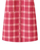 Robe chemise à carreaux rouges pour femme, manches longues, boutonnée, mi-longue, décontractée, coupe ample, en coton tissé avec poches, style quotidien pour le printemps