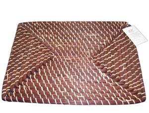 Large Bamboo Eco-Friendly Heat-Insulating Placemats Natural Woven <b>Table</b> <b>Protectors</b> Farmhouse Style Decor High Demand - Product Image 3