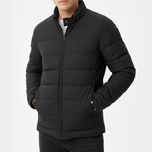 2026 Hooded Heavy Designer Puff Padded Coat OEM Logo Oversized Men's Down Bubble Winter Custom Men Shiny Puffer <b>Jackets</b> - Product Image 1