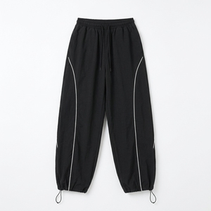 Conjunto Deportivo de 2 Piezas para Mujer, Color Negro, Chaqueta de Manga Larga con Cuello Alto y Pantalones, Tejido Transpirable, Corte Holgado, para Todas las Temporadas - Product Image 3